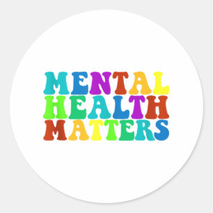 Mental Health Awareness Mental Health S Top Runder Aufkleber