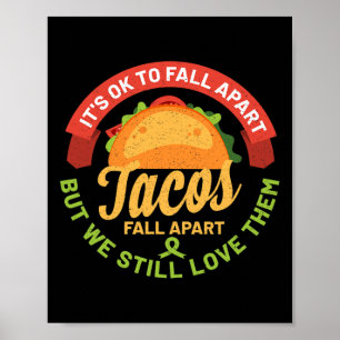 Mental Health Awareness Montag Spaß Tacos Fall Apa Poster