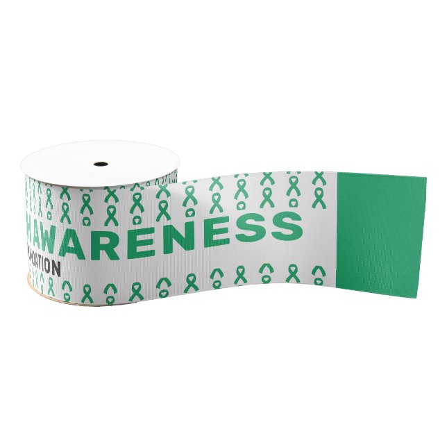 Mental Health Awareness Pattern Ribbon Ripsband (Spule)