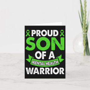 Mental Health Awareness Son of Warrior Mental dort Karte