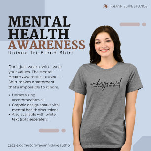 Mental Health Awareness Unisex Tri-Blend-Shirt Tri-Blend Shirt