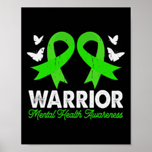 Mental Health Awareness Warrior Angst Mental the Poster