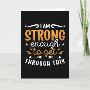 Mental Health I Am Strong Enough Anxie Anxiety Karte
