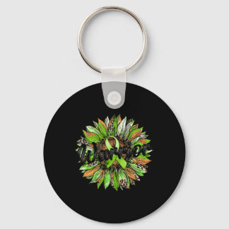 Mental Health Krieger Leopard Sonnenblume Grüner S Schlüsselanhänger
