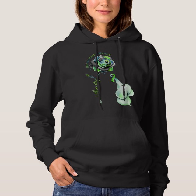 Mental Health Matters End The Stigma Awareness Gre Hoodie (Vorderseite)