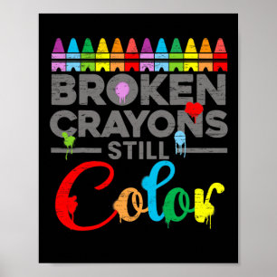 Mental Health Motivation Sprichwort gebrochen Cray Poster