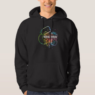 Mental Health Nurcol Watercol Liebe Herz Scrub Ste Hoodie
