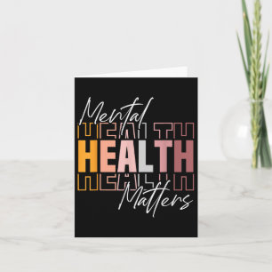 Mental Health S Bewusstseinsmonat Retro Vintage  Karte