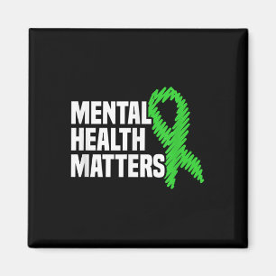 Mental Health S Green Ribbon Mental Health Awarene Magnet