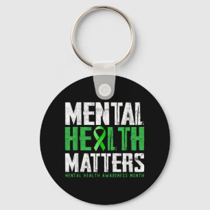Mental Health S Green Ribbon Mental Health Awarene Schlüsselanhänger