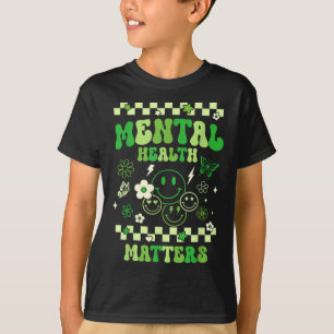 Mental Health S Groovy Smile Mental Health Awarene T-Shirt