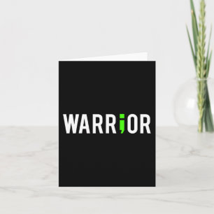 Mental Health Semi Colon Warrior Design Geschenk f Karte