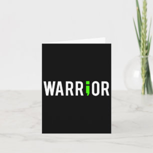 Mental Health Semi Colon Warrior Design Geschenk f Karte
