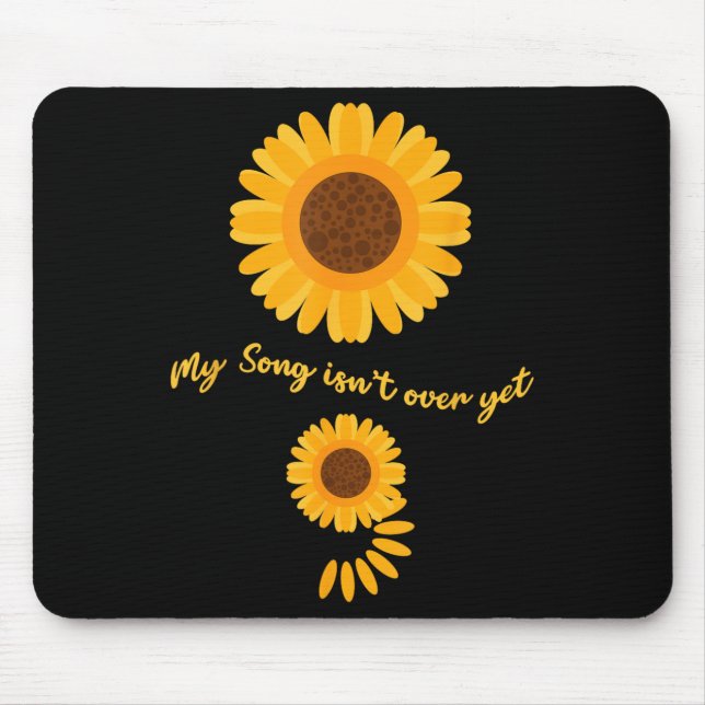 Mental Health Semicolon Sunflower Suicide Preventi Mousepad (Vorne)