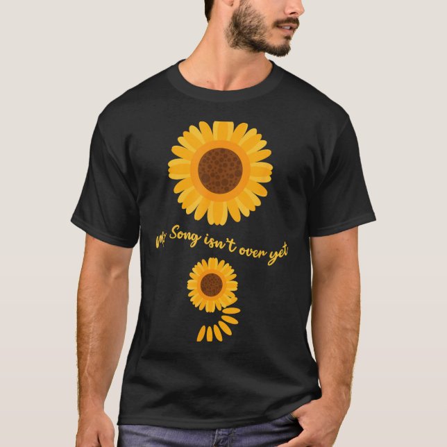 Mental Health Semicolon Sunflower Suicide Preventi T-Shirt (Vorderseite)