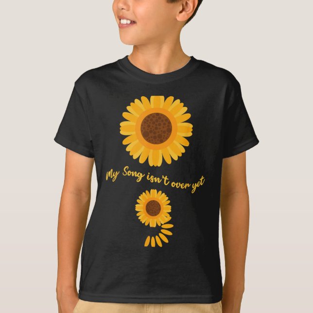 Mental Health Semicolon Sunflower Suicide Preventi T-Shirt (Vorderseite)