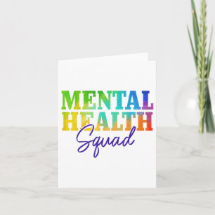 Mental Health Squad Mental Health Awareness Montag Karte