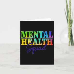 Mental Health Squad Mental Health Awareness Montag Karte