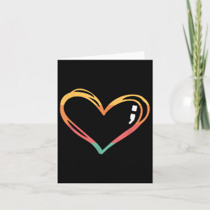 Mental Health Suicide Awareness Montag Symbol Semi Karte