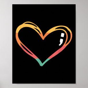 Mental Health Suicide Awareness Montag Symbol Semi Poster