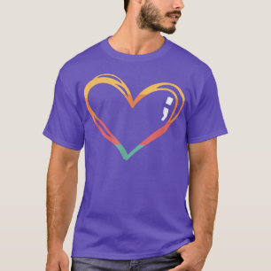 Mental Health Suicide Awareness Montag Symbol Semi T-Shirt
