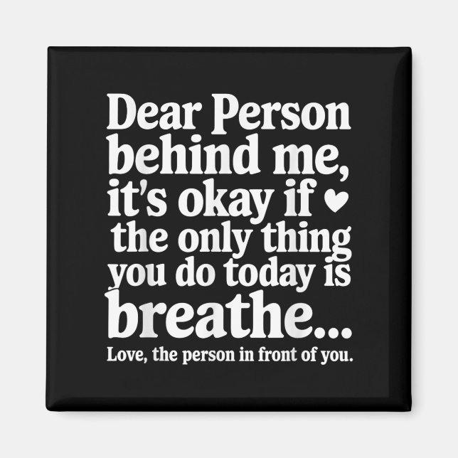 Mental Health Suicide Prevention Awareness Person  Magnet (Vorne)