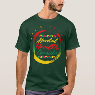 Mental Health Therapist Black Therapist Student Af T-Shirt