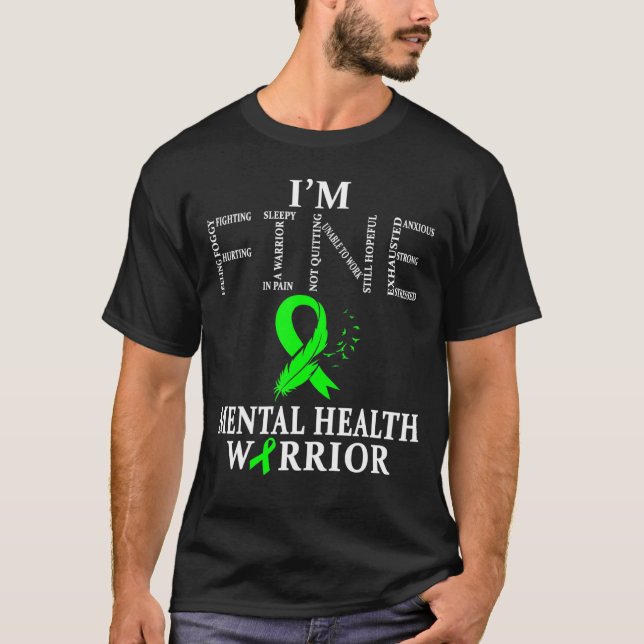 Mental Health Warrior Im Fine T-Shirt (Vorderseite)
