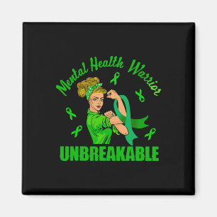 Mental Health Warrior - Unzerbrechliches Bewusstse Magnet