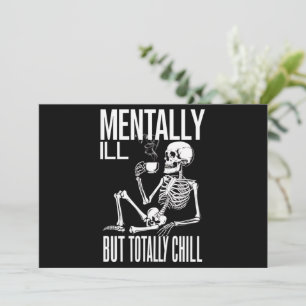 Mental-Ill, aber Totally Chill Halloween-Kostüm Einladung