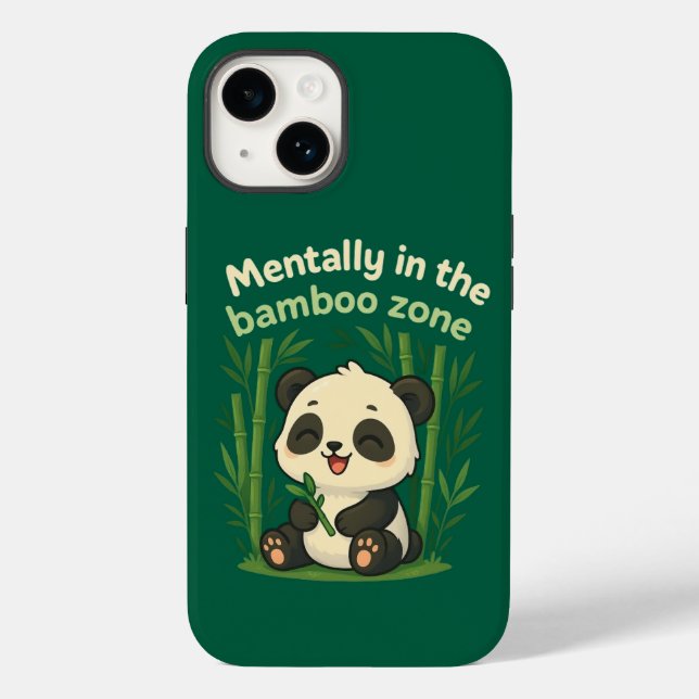 Mental in der Bambus-Zone – Süßer Panda iPhone Cas Case-Mate iPhone Hülle (Rückseite)