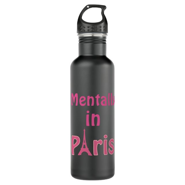 Mental in Paris Wasserflasche Edelstahlflasche (Vorderseite)