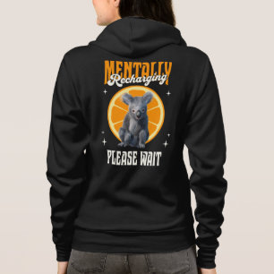Mental Reladung, bitte warten Koala Orange Hoodie