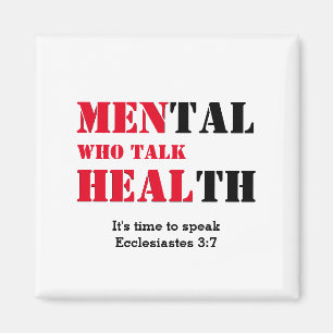 Mentale Gesundheit MÄNNER, DIE GESUNDHEIT Rot spre Magnet