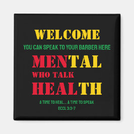 Mentale Gesundheit MÄNNER, DIE HEBERBARER SPRECHEN Magnet