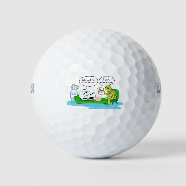 Mentale Gesundheit Wieder Gesund, Golflhumor zur U Golfball (Vorderseite)