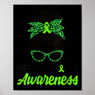 Mentale Mentale des Mentalgesäumers Messy Bun Hair Poster