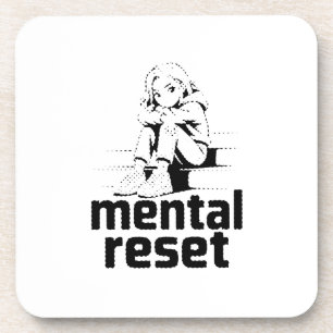 Mentale Rücksetzung – Stille Reflexions-Edition Getränkeuntersetzer