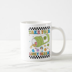 Mentale Wahrnehmung Nehmen Sie Ihre Glücksbringer- Kaffeetasse