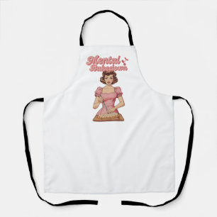 „Mentaler Zusammenbruch“ Lustige Girly Retro-Hausf Schürze