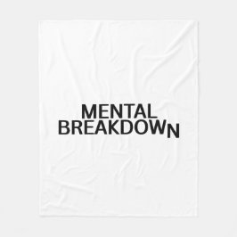 Mentaler Zusammenbruch Minimalistischer Oversized  Fleecedecke