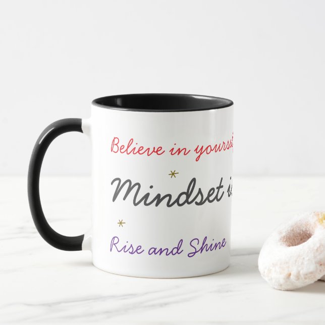 Mentalität ist alles tasse (Mit Donut)