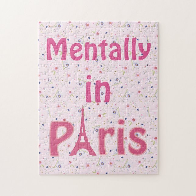 Mentally In Paris Jigsaw Puzzle (Vertikal)