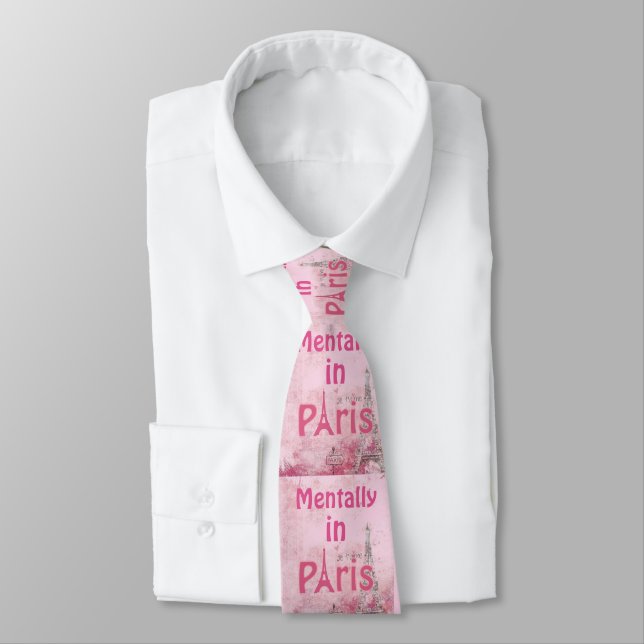 Mentally in Paris Necktie Krawatte (Gebunden)