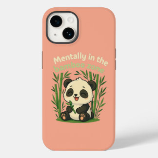 Mentally in the Bamboo Zone – Cute Panda iPhone Ca Case-Mate iPhone 14 Hülle