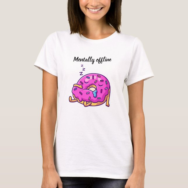 Mentally Offline Grafik T-Shirt (Vorderseite)