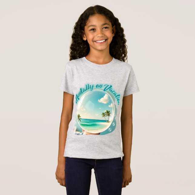 mentally on vacation design T-Shirt (Vorne ganz)