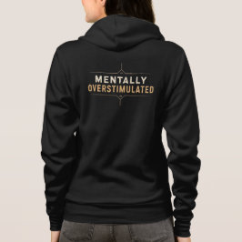 Mentally Overstimulated Vintage Typography Hoodie