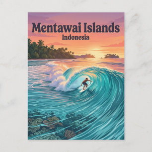 Mentawai-Inseln Indonesien Postkarte