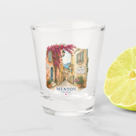 Menton Charming Old Town Alley Shot Glass Schnapsglas